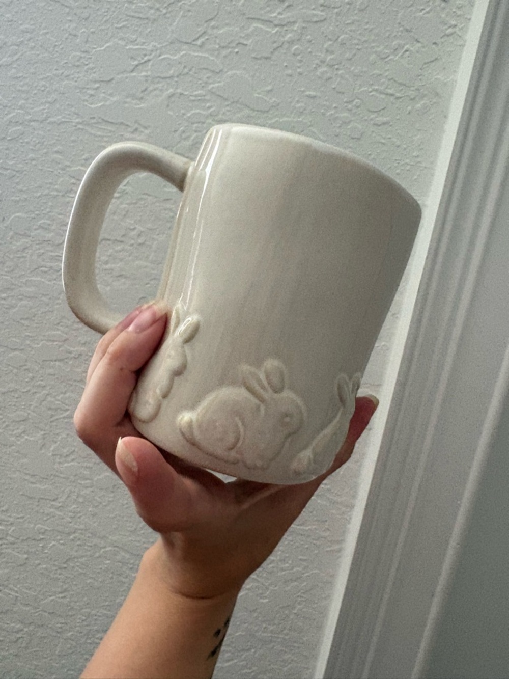 Spring Bunny Ceramic Coffee Mug - Rae Dunn - Picture 2 of 4